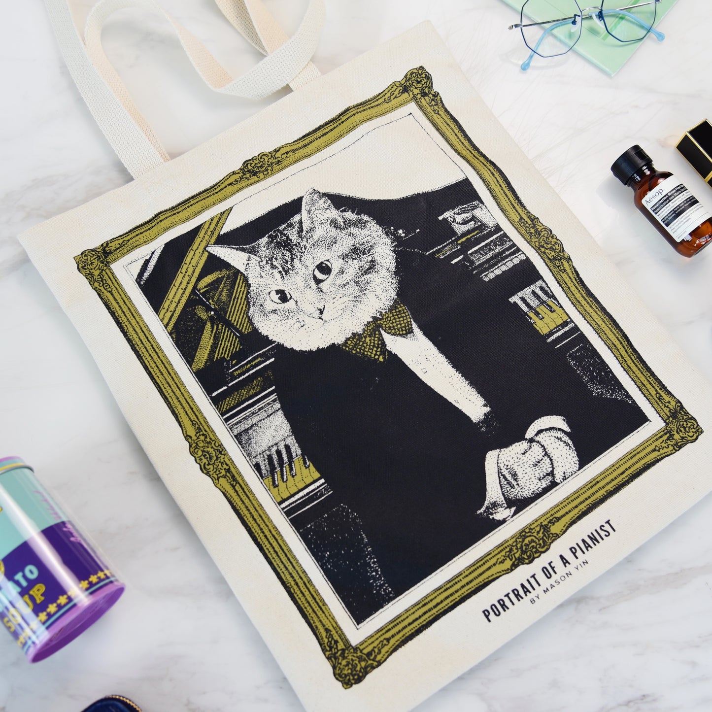 Pianist - Grand Piano Tote Bag