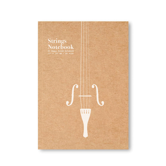 Strings - Ruled Kraft Notebook