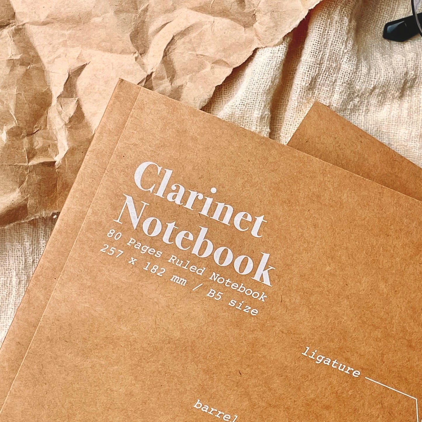 Clarinet - Ruled Kraft Notebook