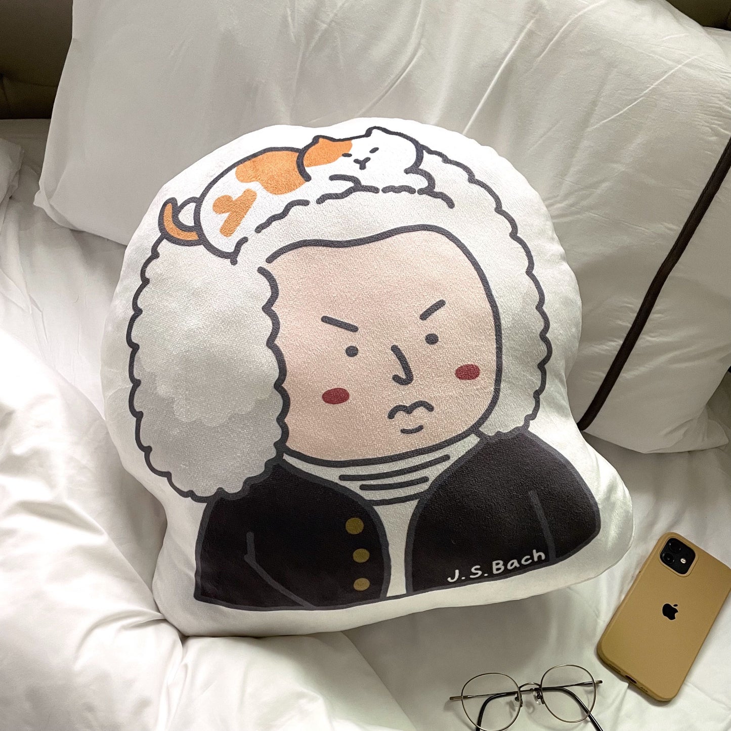 J.S. Bach Throw Pillow