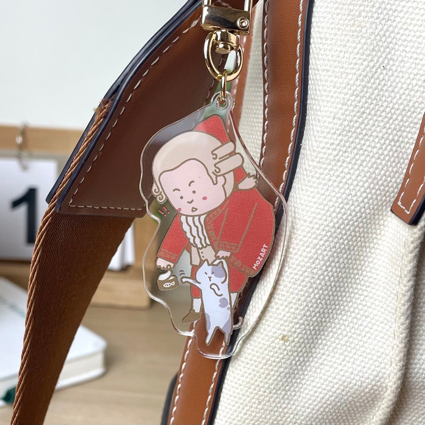 Mozart Acrylic Keychain