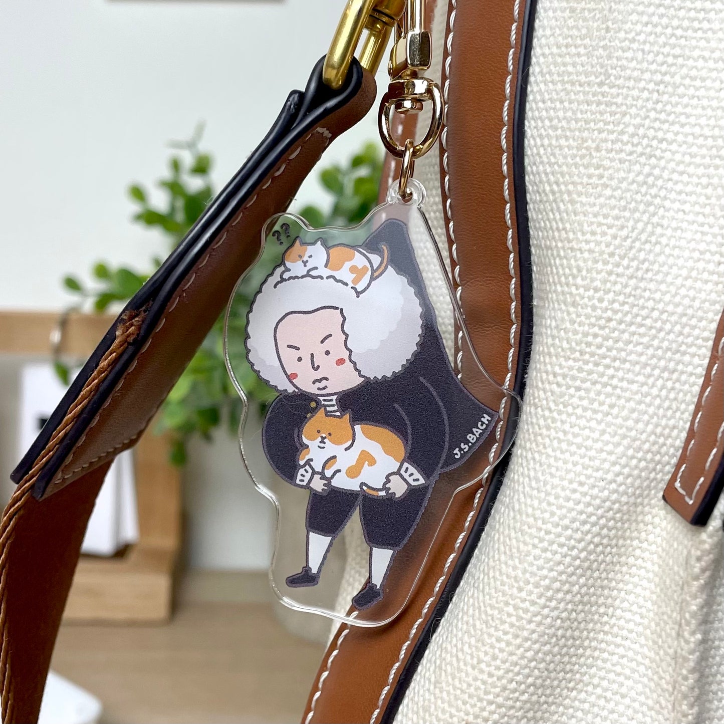 J.S. Bach Acrylic Keychain