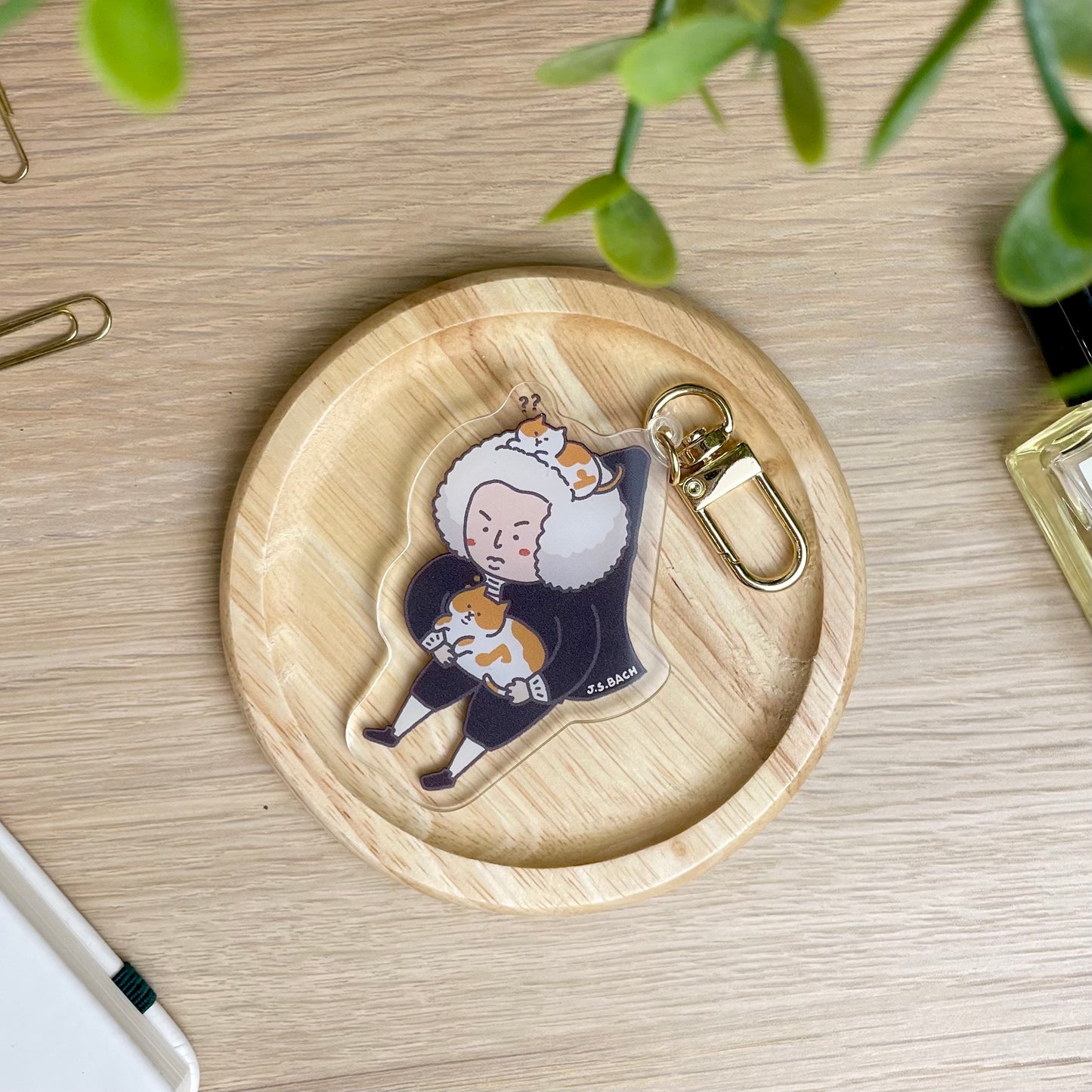 J.S. Bach Acrylic Keychain