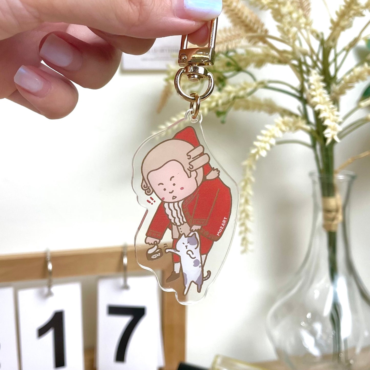 Mozart Acrylic Keychain