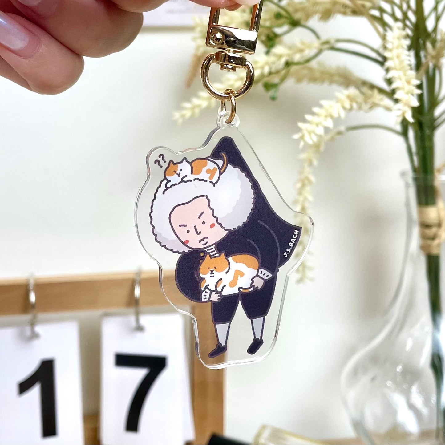 J.S. Bach Acrylic Keychain