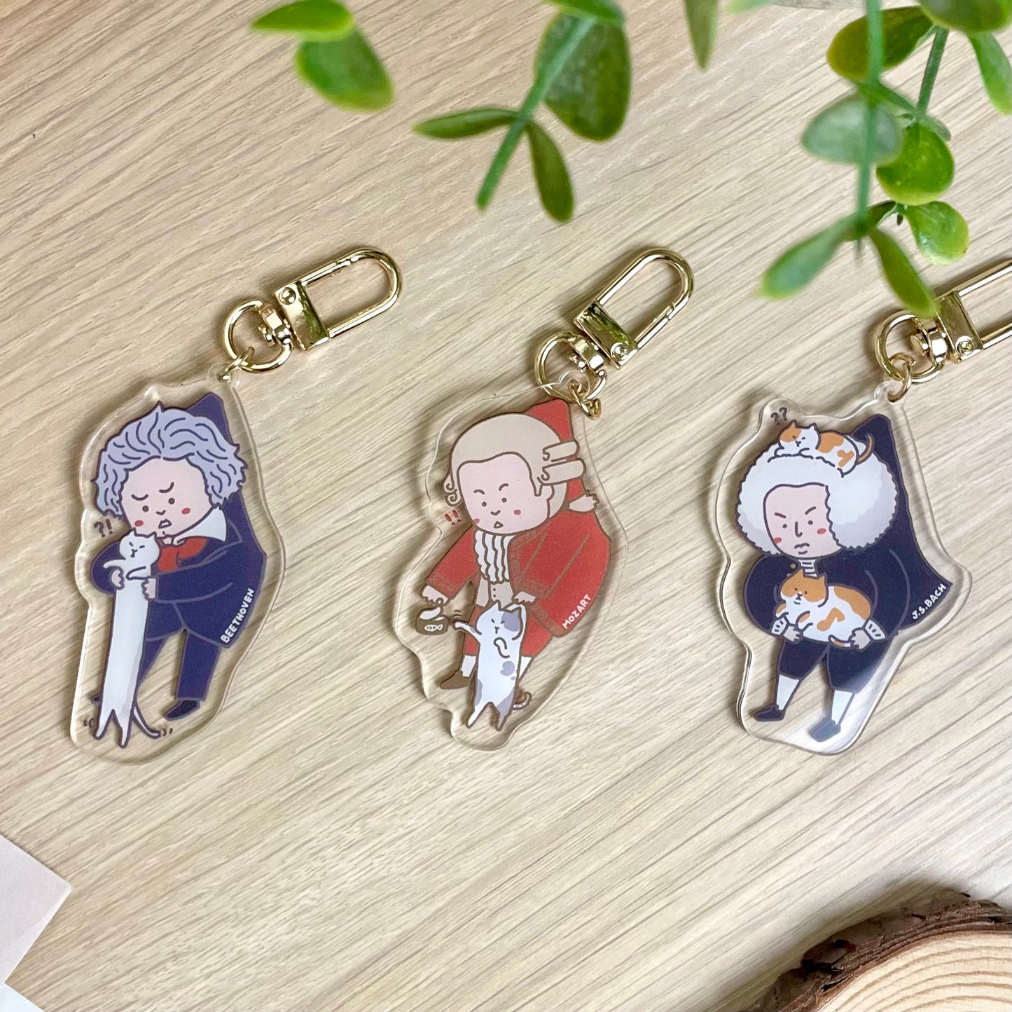 J.S. Bach Acrylic Keychain