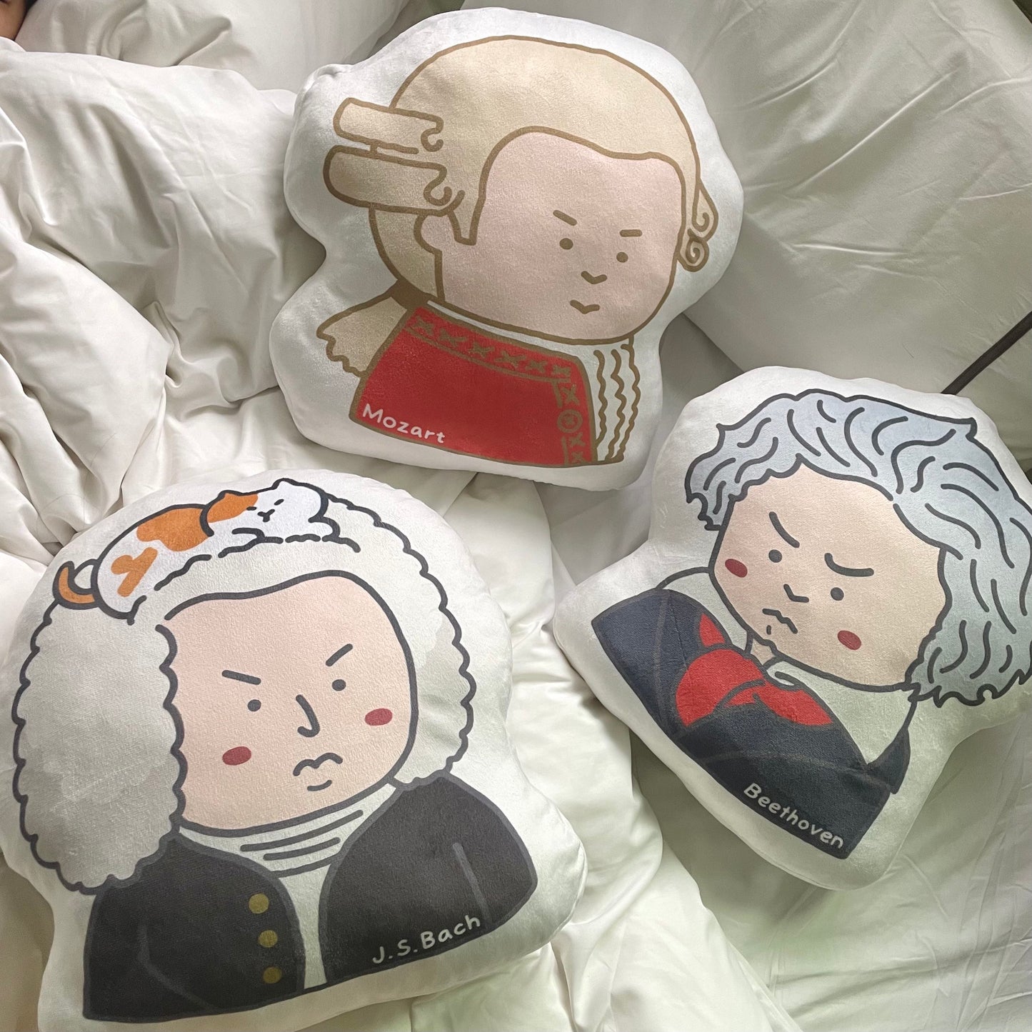 J.S. Bach Throw Pillow