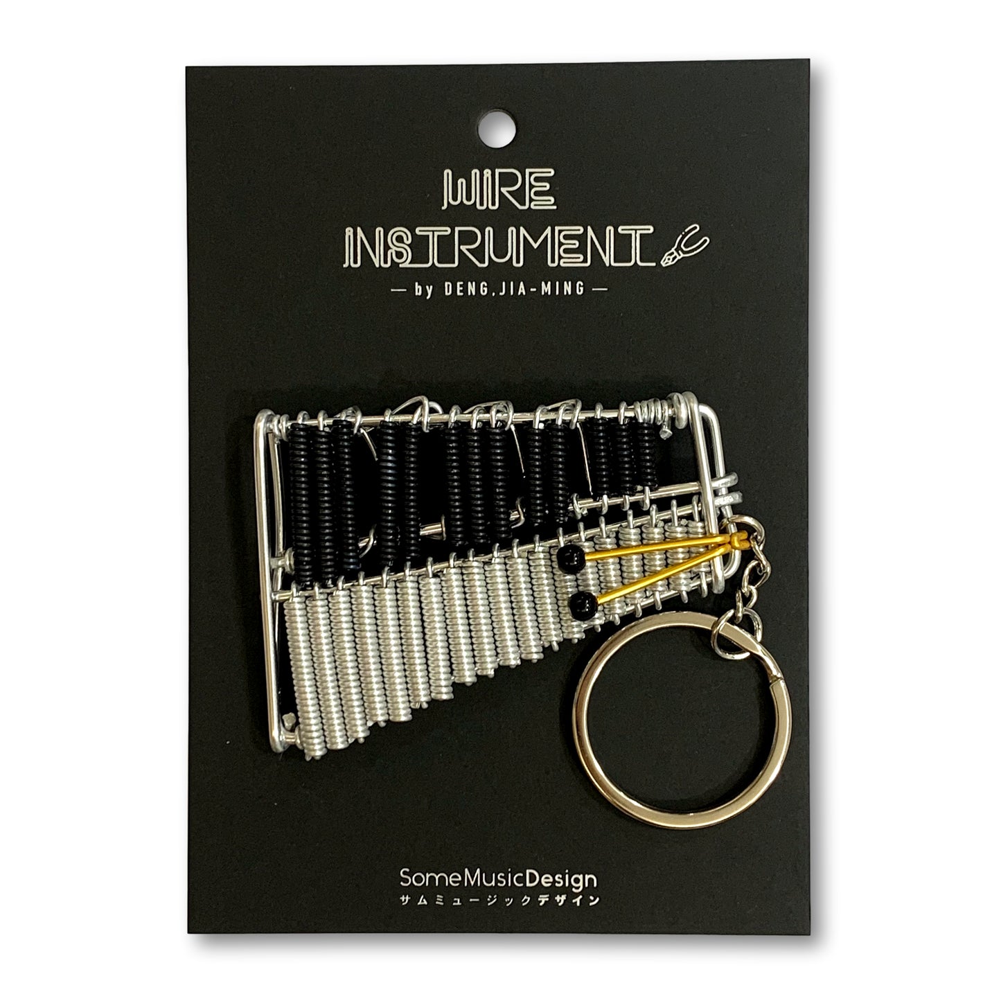 Glockenspiel Wire Art Instrument Keychain