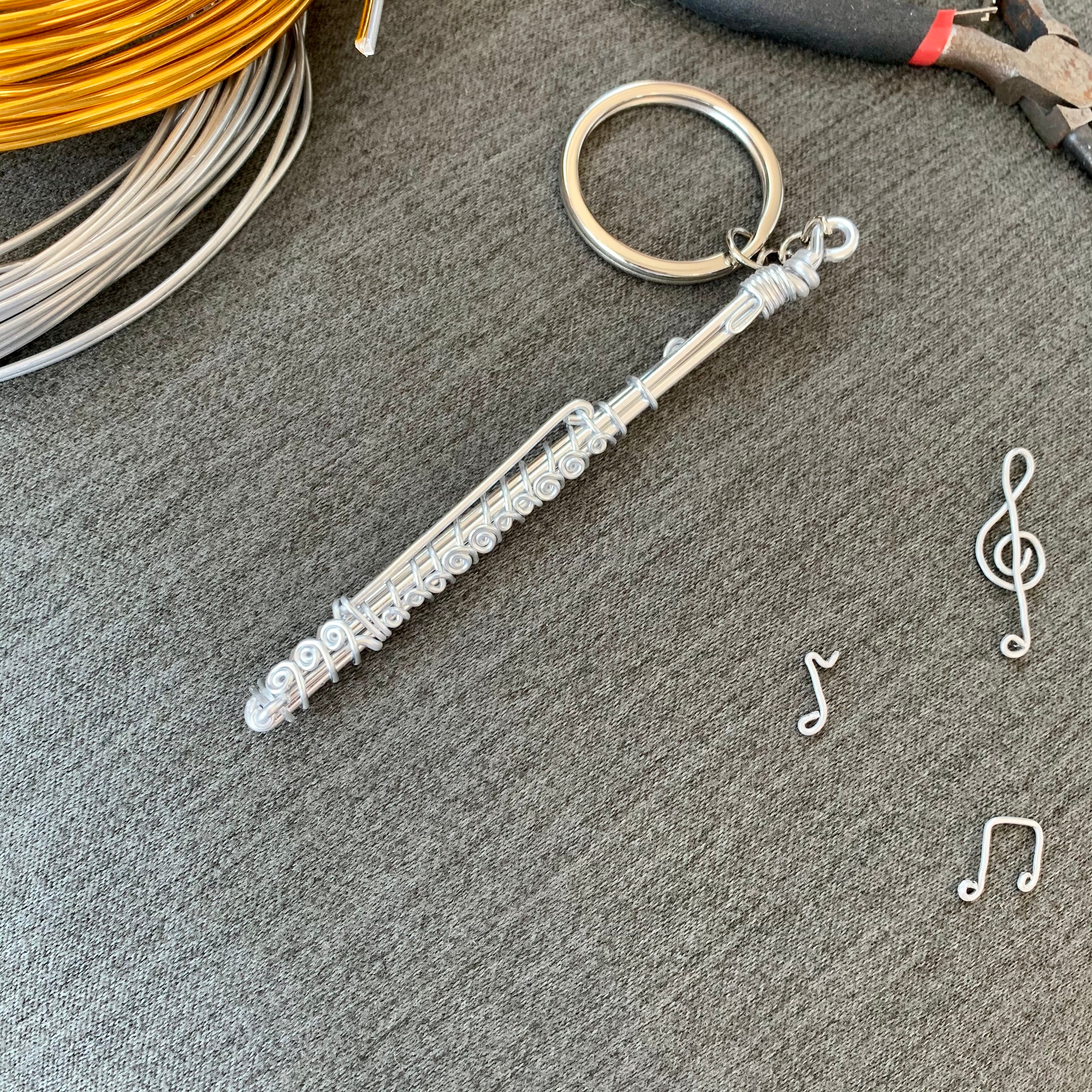 Flute keychain sale