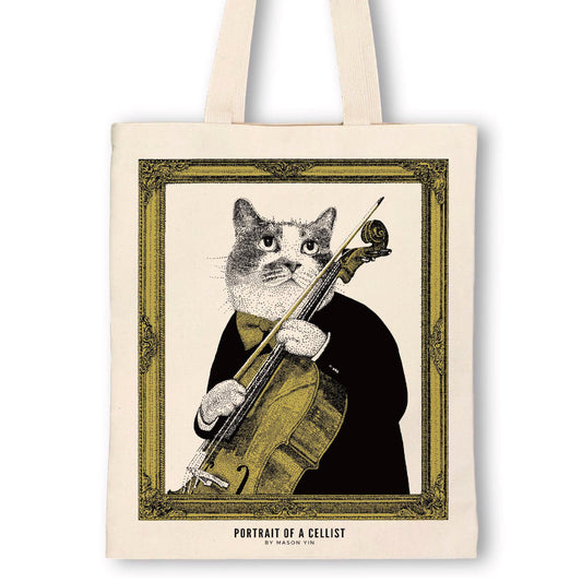 Cellist Music Tote Bag