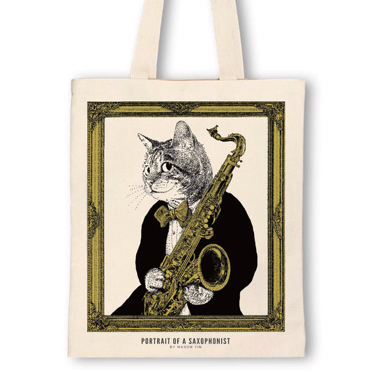 Saxophonist Tote Bag