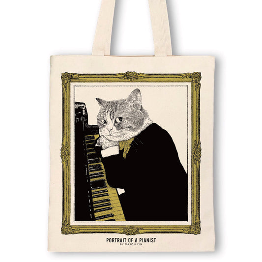 Pianist - Upright Piano Tote Bag