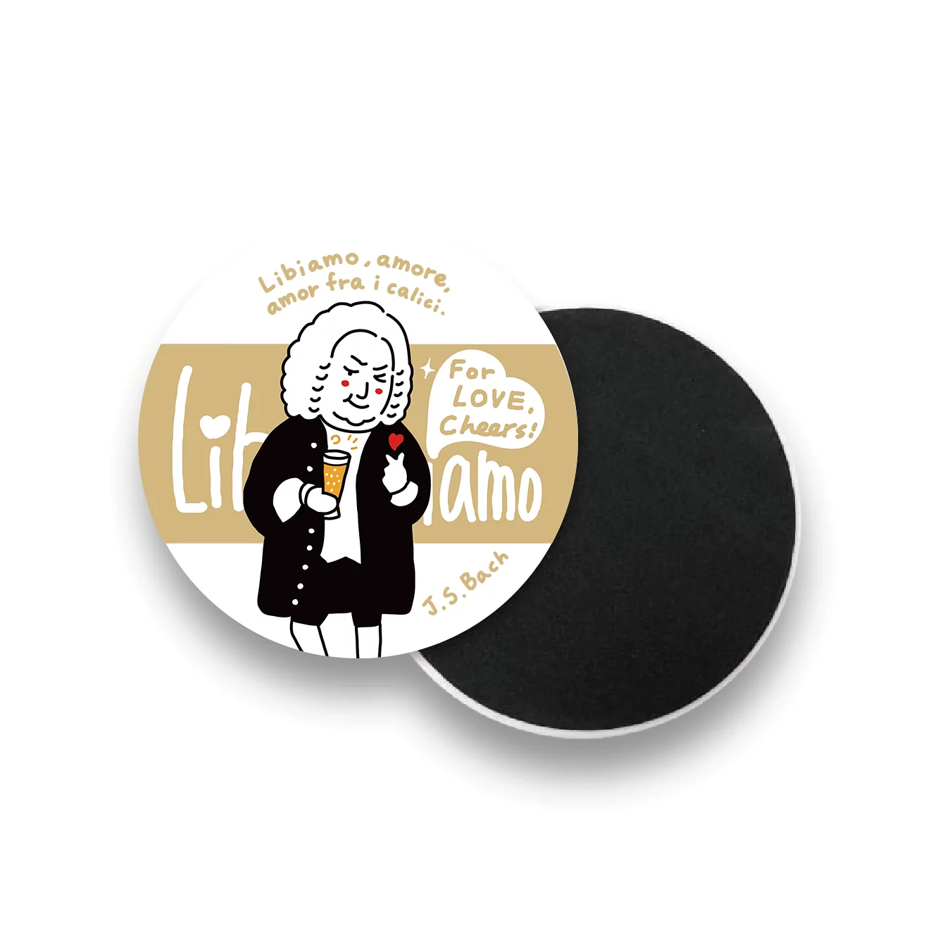 J.S. Bach - Libiamo Coasters