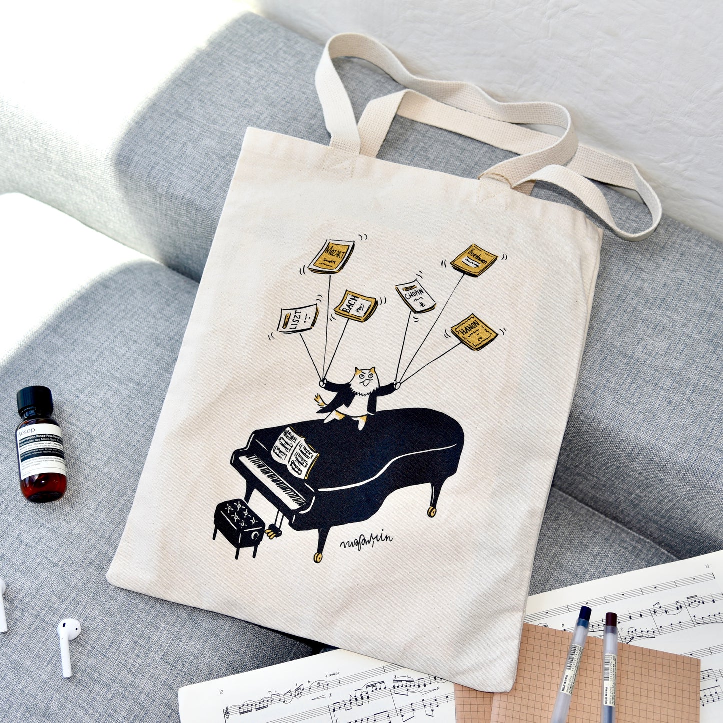 Piano Performance Tote Bag