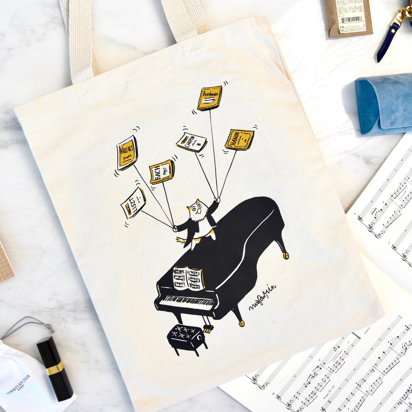 Piano Performance Tote Bag