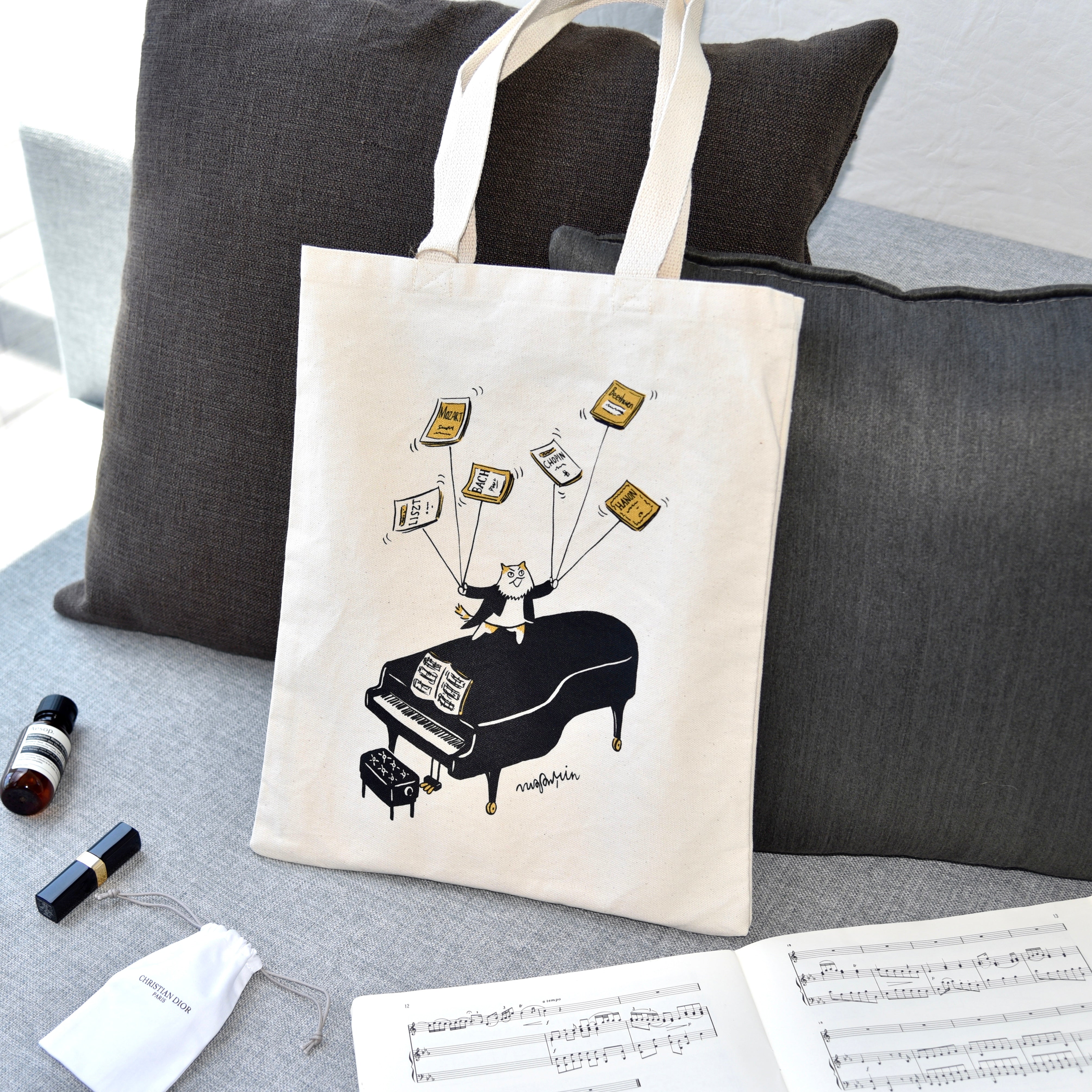 Piano tote cheap bag