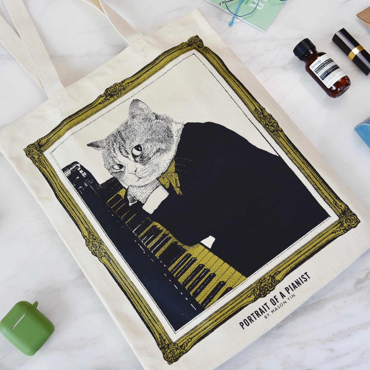 Pianist - Upright Piano Tote Bag