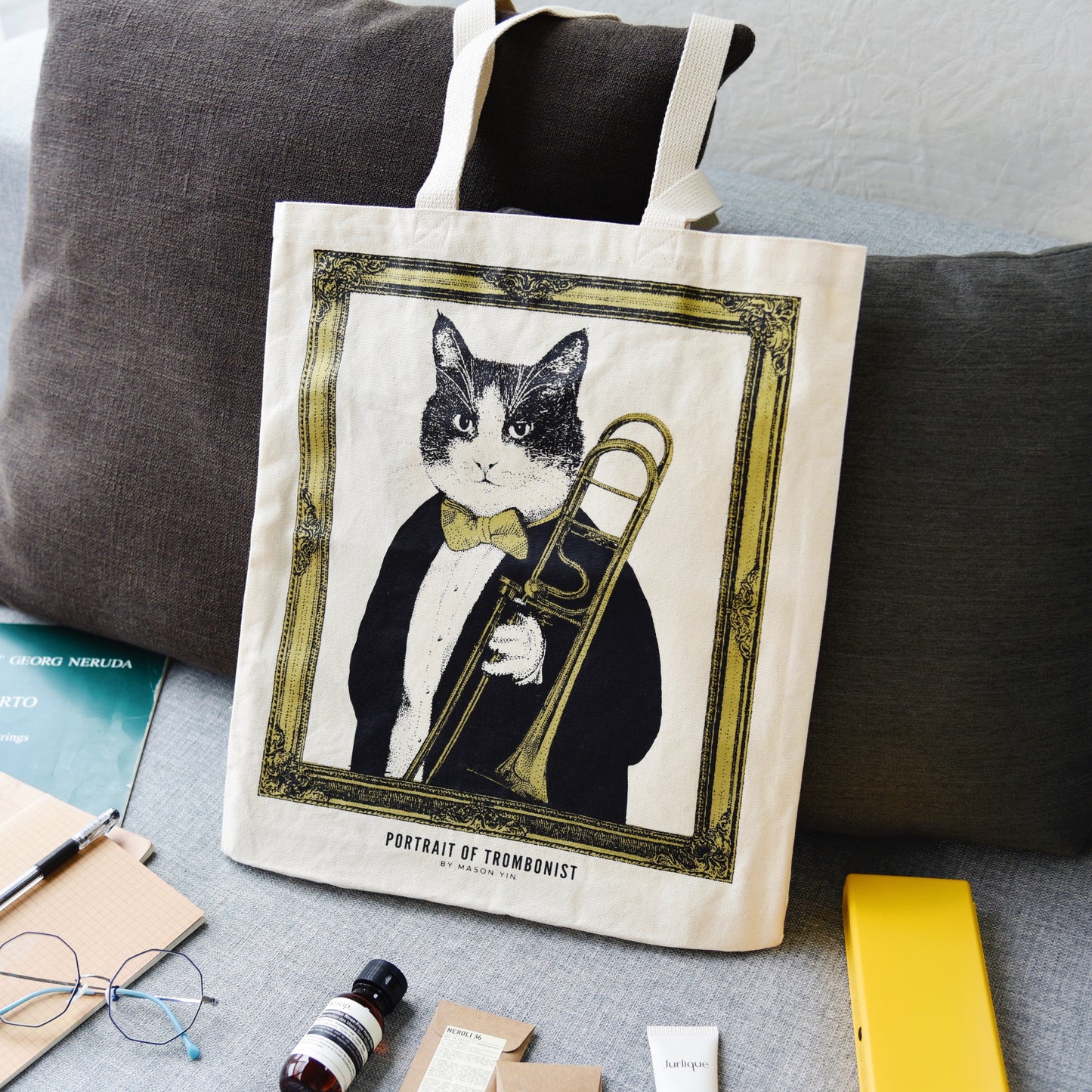 Trombonist Tote Bag
