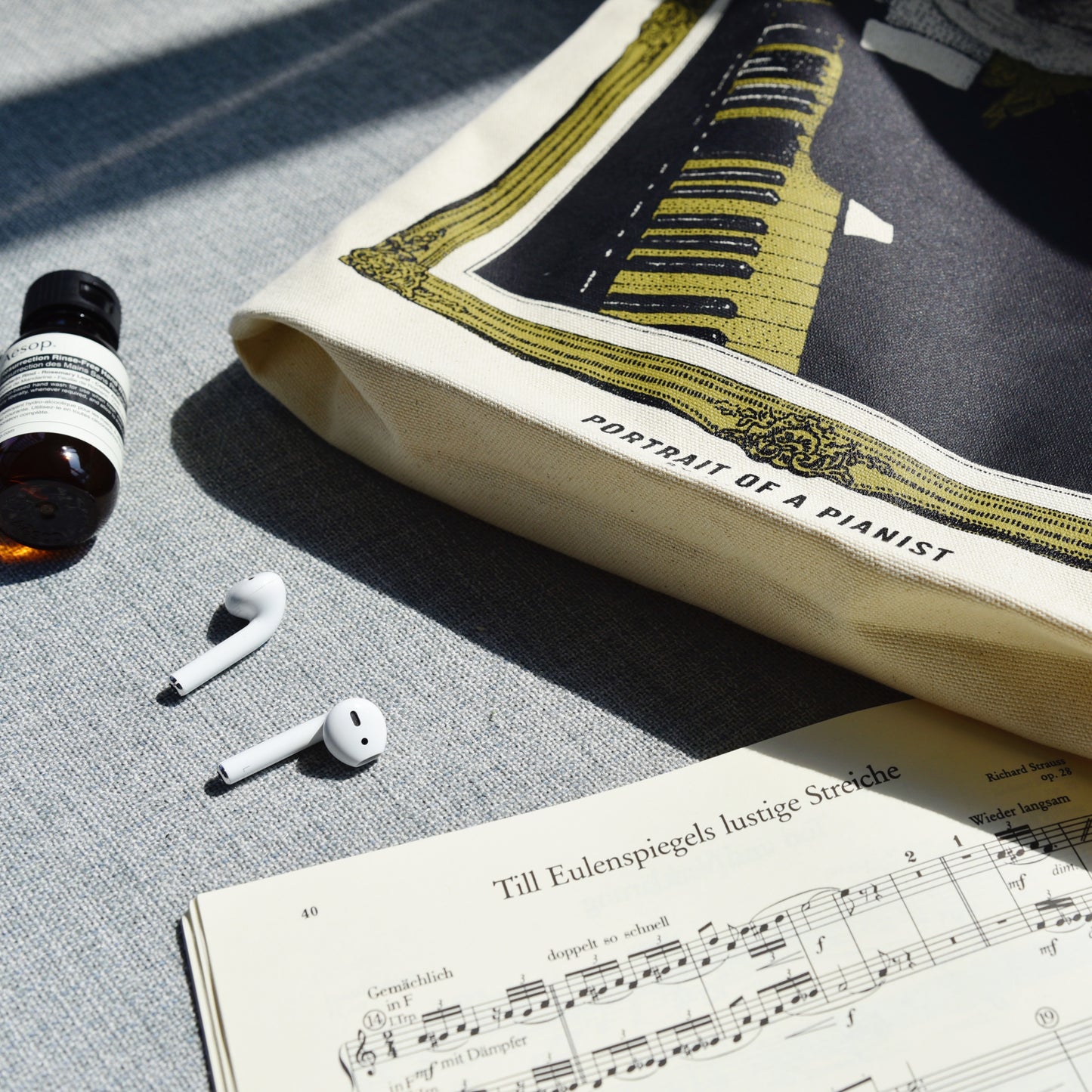 Pianist - Upright Piano Tote Bag