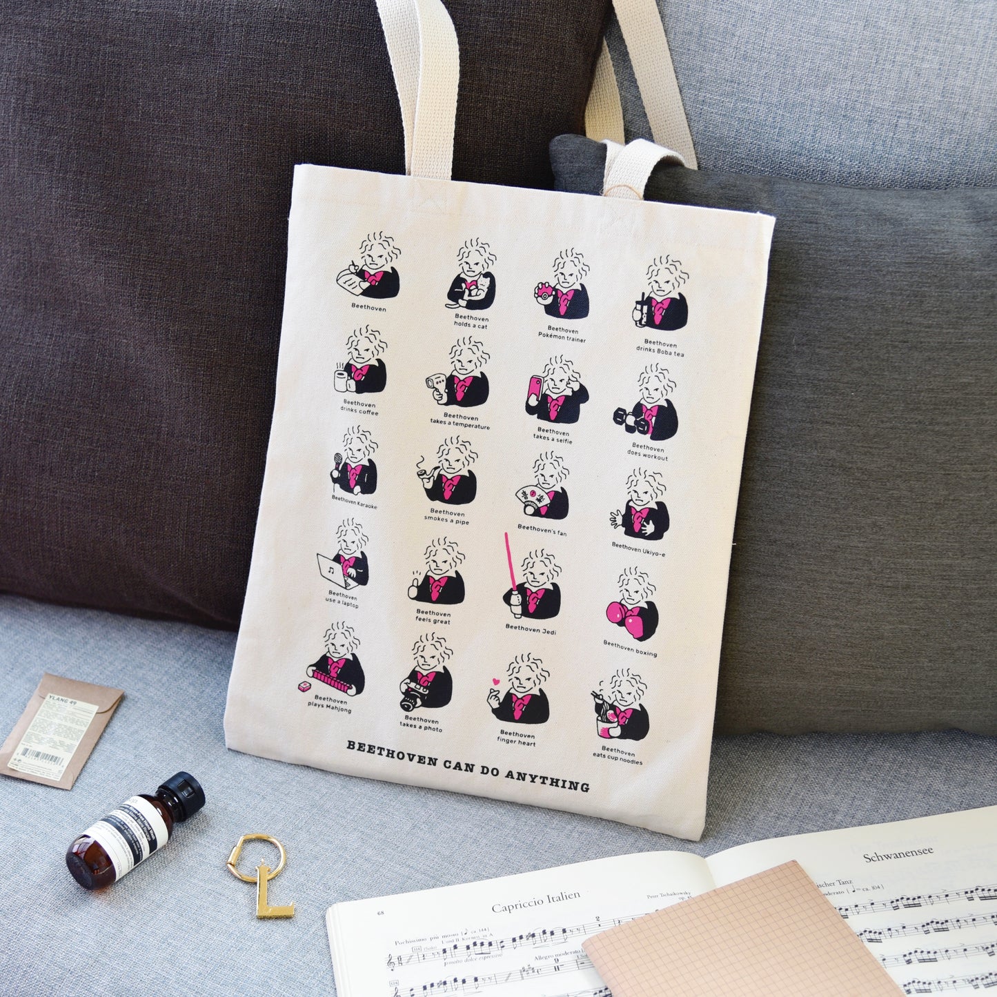 Beethoven can do anything Music Tote Bag