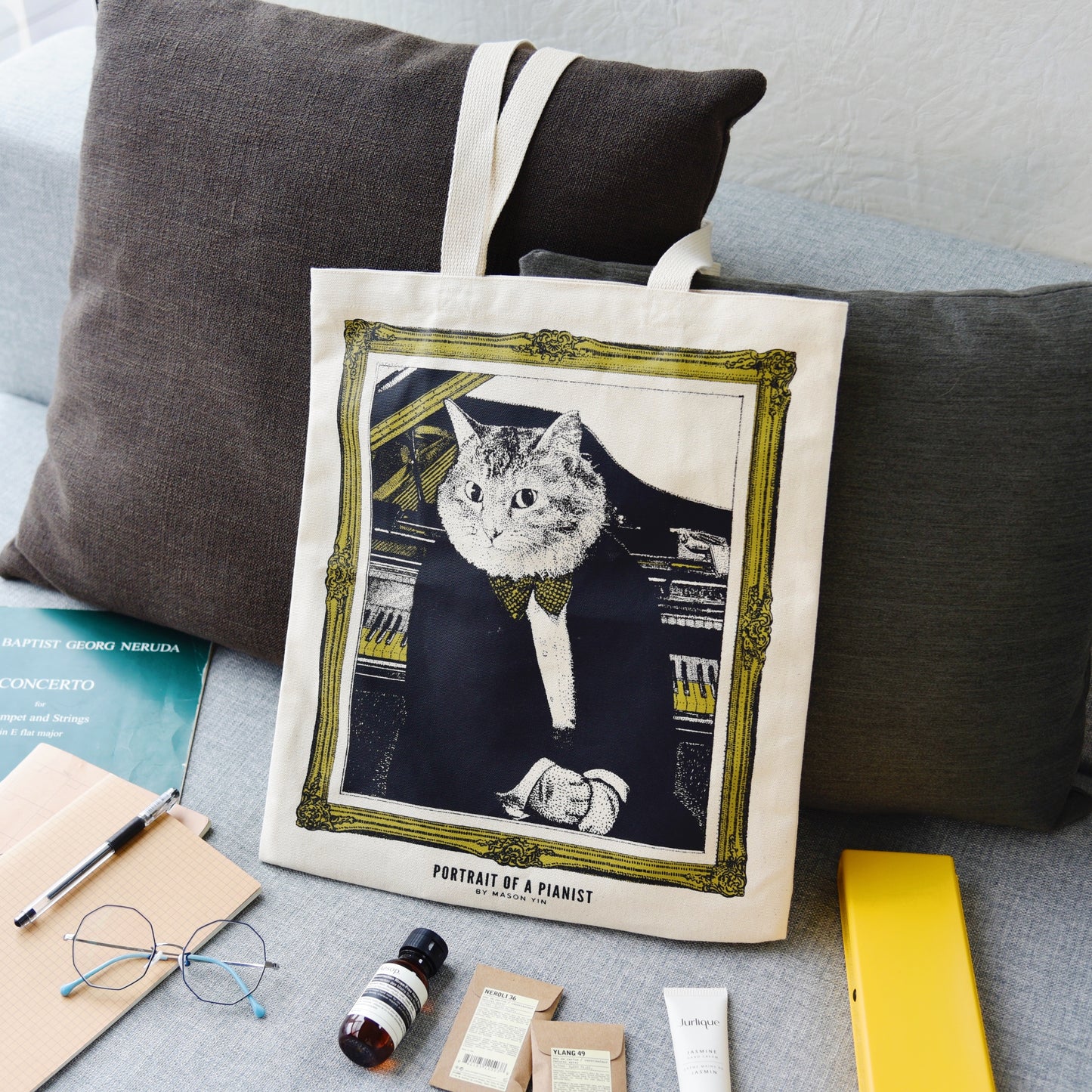 Pianist - Grand Piano Tote Bag