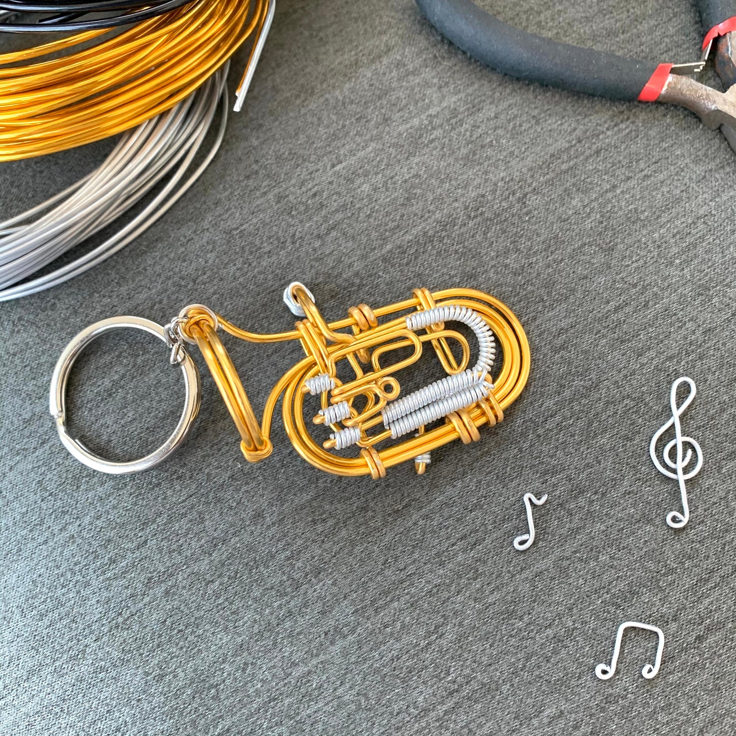 Euphonium Wire Are Instrument Keychain